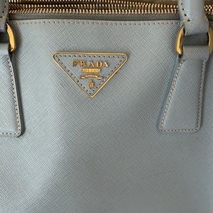 Prada handbag. Light blue